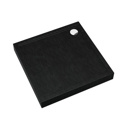 AQUABAD Duschwanne / Duschtasse Ultima mit LeakProtect Technologie Black Stone