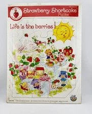 Vtg Strawberry Shortcake Tray Puzzle - Life Is The Berries NOS 1981 Craft Master