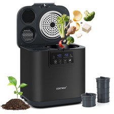 4 L Compost Bin Electric Composter Indoor Outdoor Black
