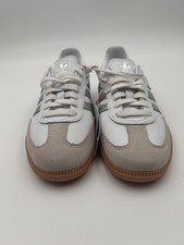 adidas Samba White Silver Gum Sneakers Women  s US 6 Leather