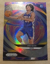 2024-25 Panini Prizm Jared McCain Instant Impact Silver RC Rookie #10 76ers