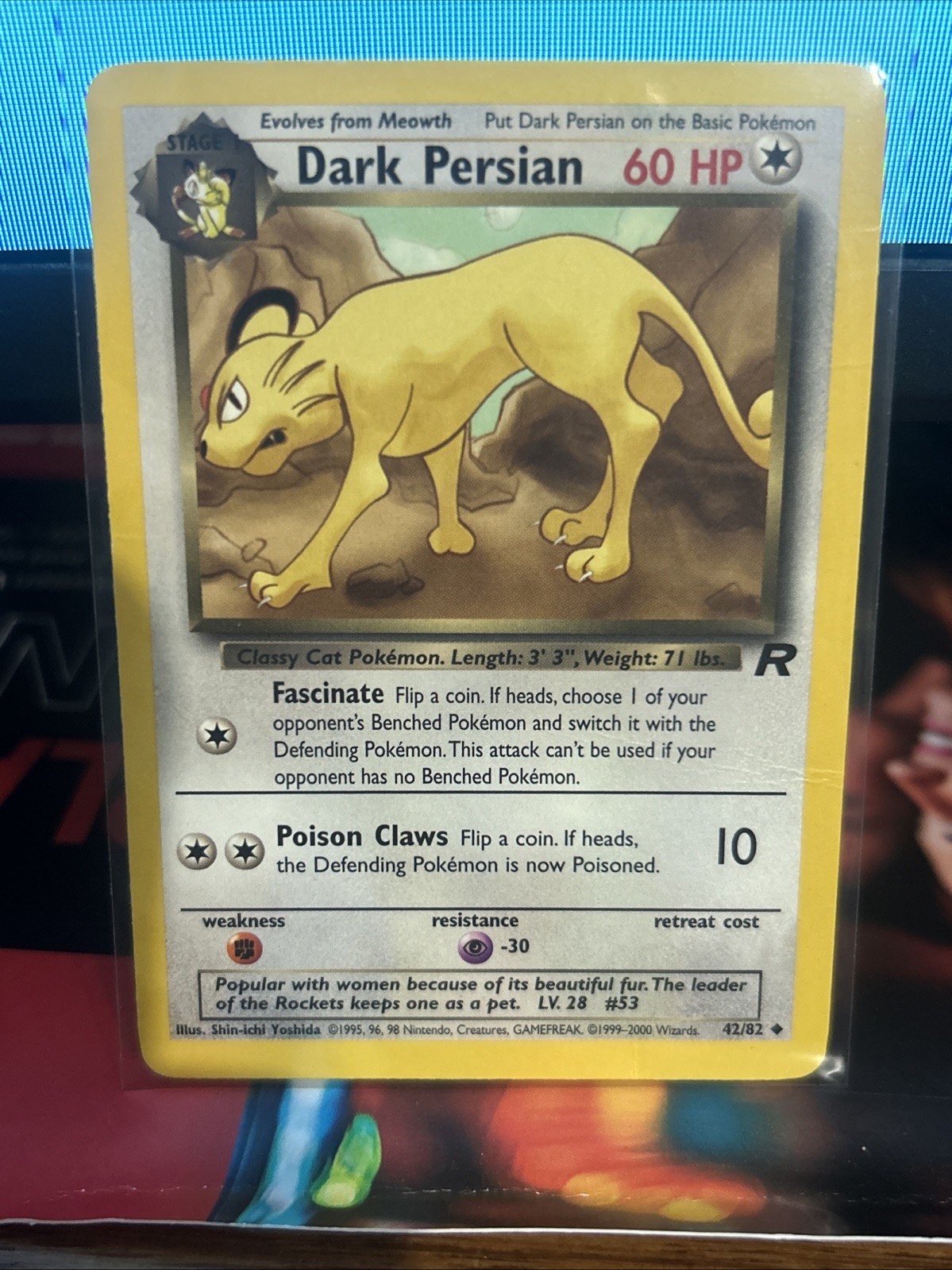 Dark Persian 42/82 Uncommon Team Rocket Pokemon Unlimited