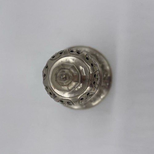 Vintage Corbell & Co Silver Plate Muffineer Sugar Shaker Ornate Threaded Top Cap - Picture 7 of 10