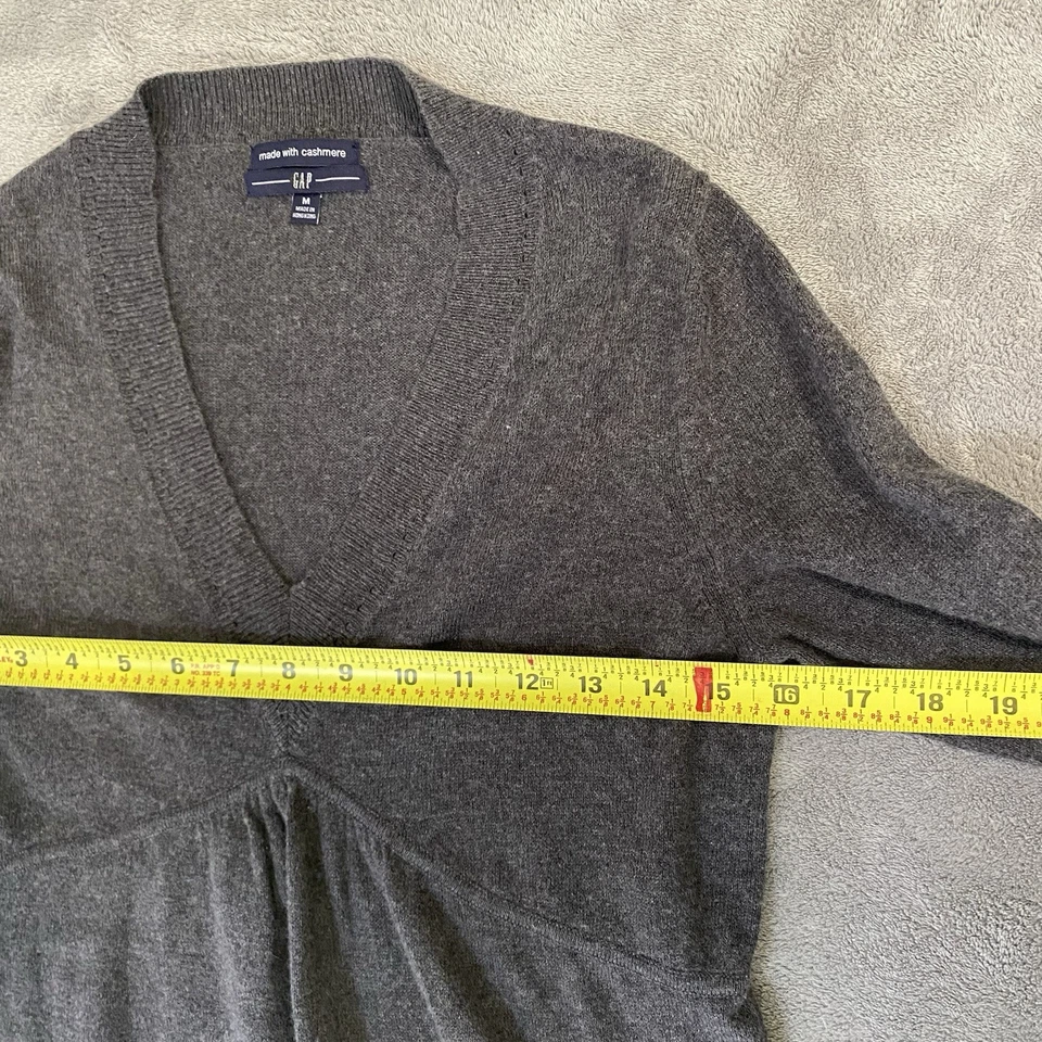 Gap Women’s Cashmere/cotton Top Grey Size Medium - Image 3 of 4