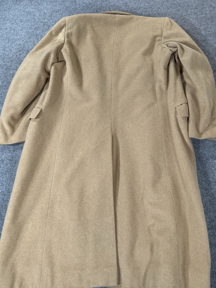 Maus & Hoffman Overcoat Mens 44 Camel Cashmere Coat Jacket Made in Italy - Image 4 of 4