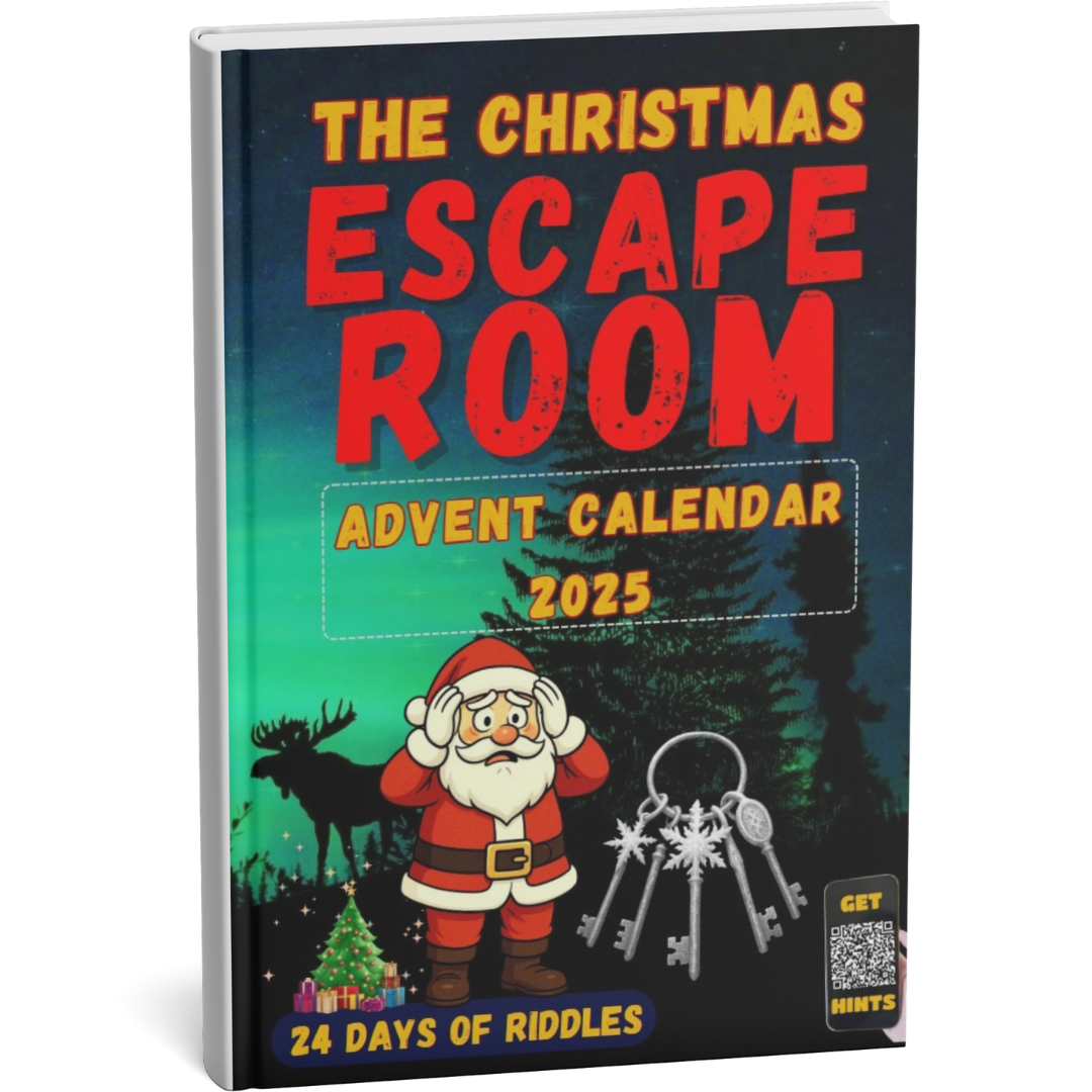 The Christmas Escape Room - Advent Calendar: 24 Days Of Riddles And Puzzles To Save Christmas. An Escape Room In A Book - A Puzzle Each Day - Logic Games 2024: 9798339638070: Books, Friendly - 10
