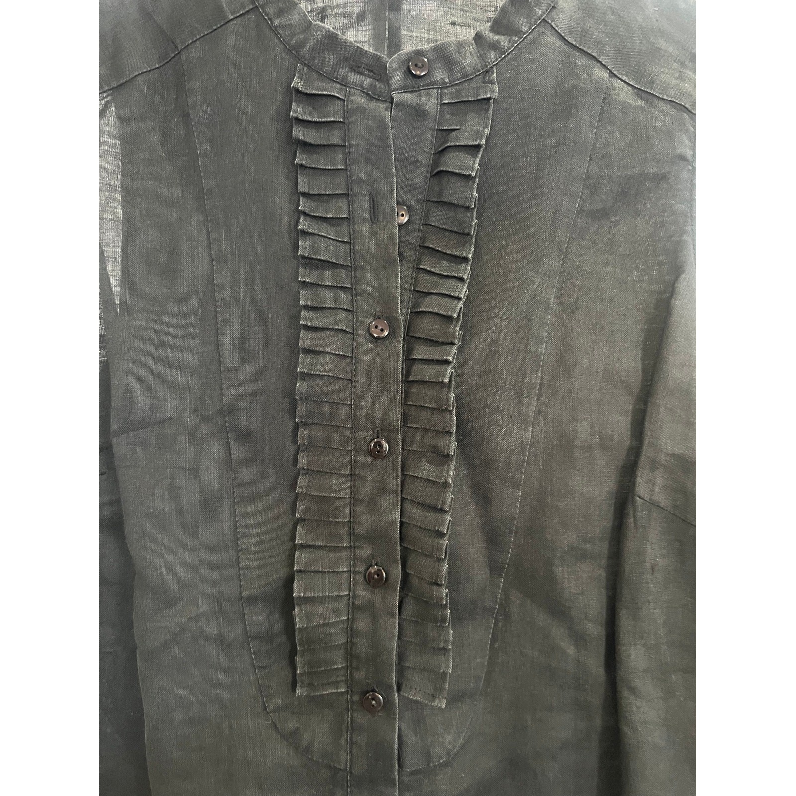 🖤 Zara Basic Sleeveless Button-Down Blouse – Siz… - image 2