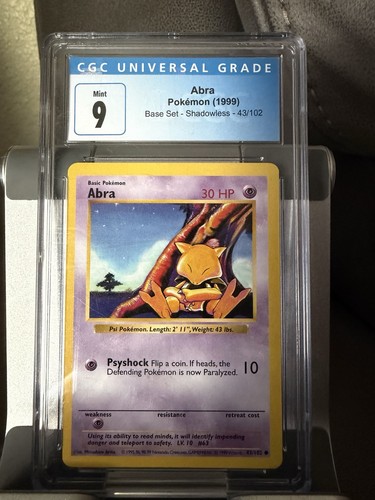 Abra (Shadowless) graded CGC 9 for sale on eBay