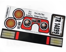 Toy Restore Stickers Fits Little Tikes VTG Original Cozy Coupe Car Red