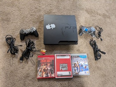 Sony PlayStation 3 Slim PS3 Model CECH-3001A Console Bundle w/ 3 Games Tested!