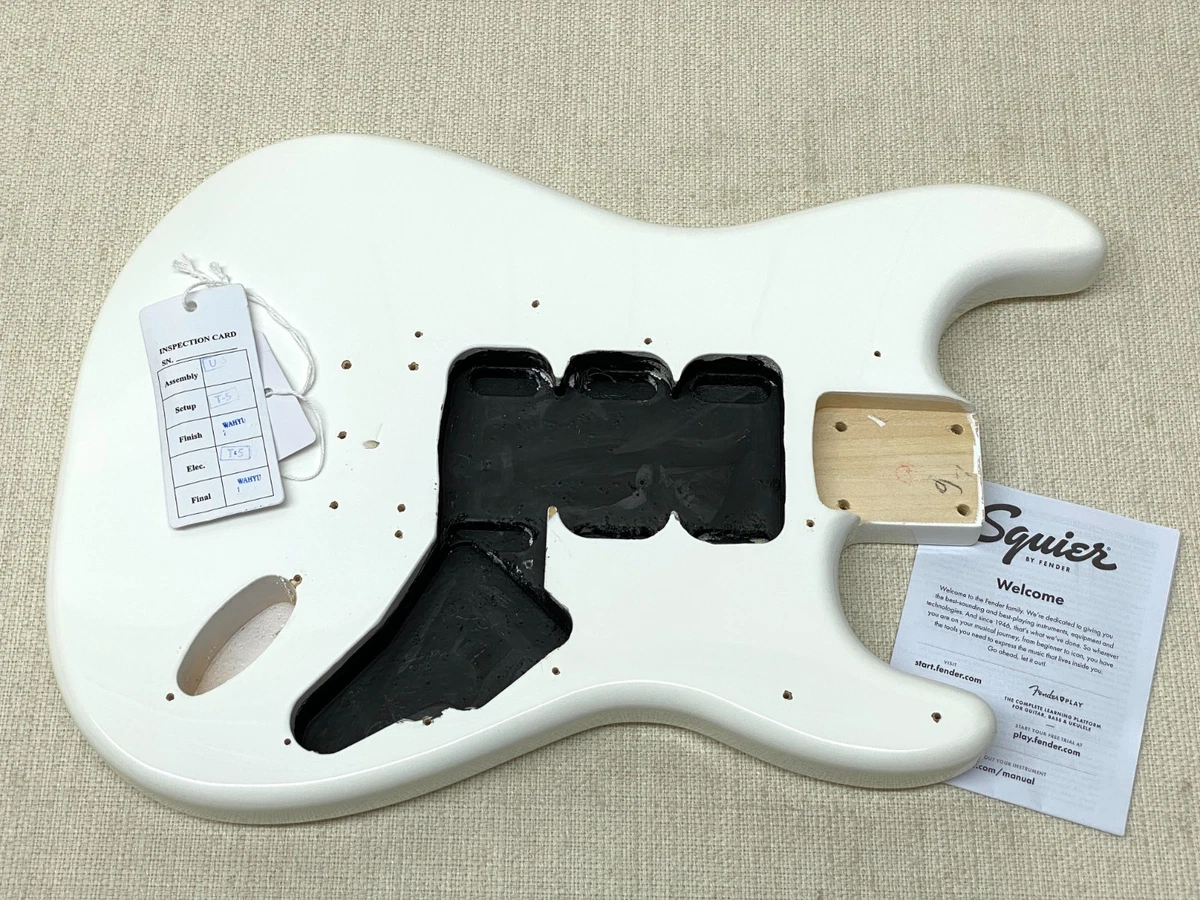 3.6 LBS! Genuine Fender Squier Sonic Hardtail STRAT BODY Arctic