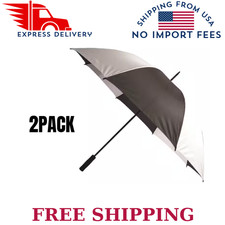 2PACK FIRM GRIP Golf Umbrella in Black and White