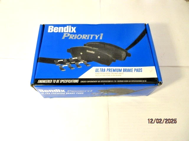 Juego de pastillas de freno de disco-Priority One cerámica BPR Bendix CFC383K2 Foto 2 de 4