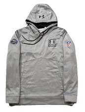 Under Armour Baltimore Ravens Long Sleeve Hoodie Sweatshirt. Mens M. Gray. NFL.