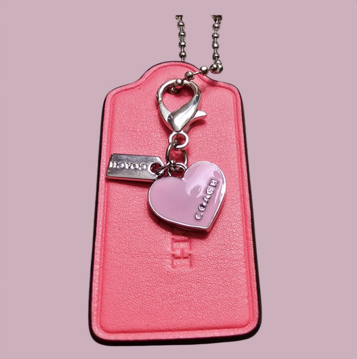 New Coach Heart mini bag charm | eBay