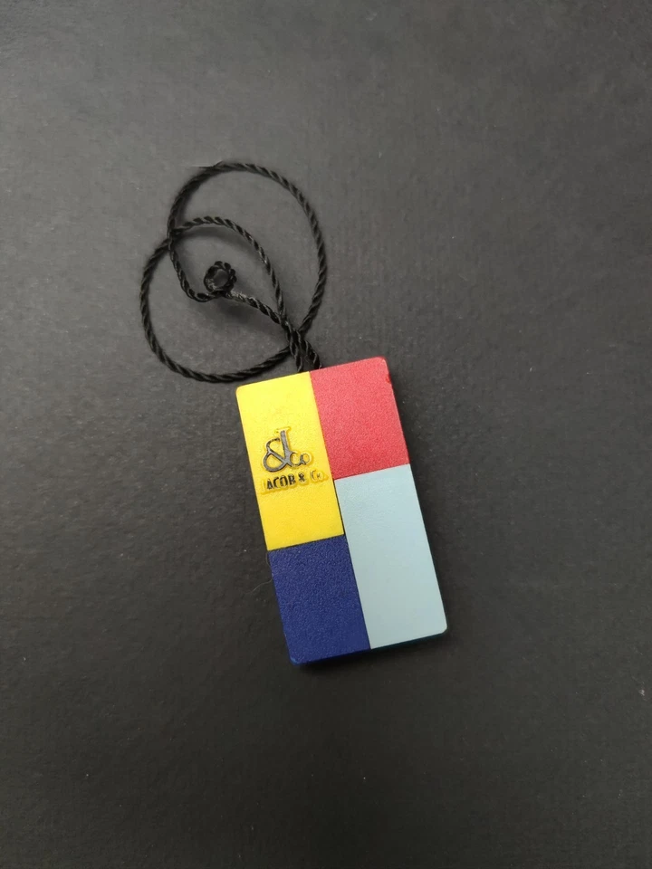 Etiqueta de reloj de plástico original Jacob & Co 5 zonas horarias Foto 4 de 4