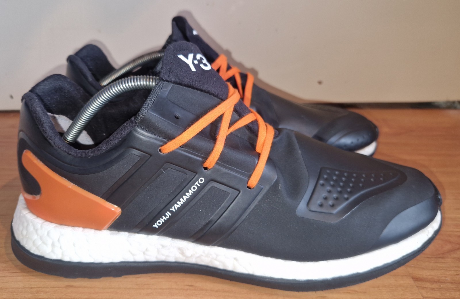 RARE Mens 2016 Adidas Yohji Yamamoto Y3 Pureboost ZG Black Trainers BB5397 UK 10 image 9