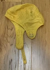 Vintage USN Military U.S. Navy Yellow Cloth Flight Deck Crew Cap Helmet WW2?