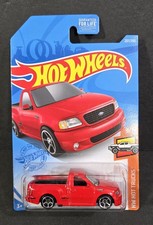 Hot Wheels Ford F-150 SVT Lightning 1:64 Red Diecast Truck HW Hot Trucks 237/250