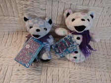 Lot of 2 Liquid Blue Grateful Dead Christmas Beanie Bears - New w/ Tags- RARE 
