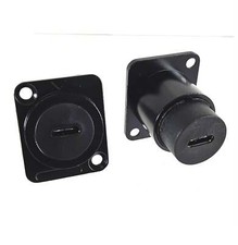 USB C D Type Panel Mount