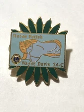 Wayne Davis 24-C Horse Fetish Lions Club Pin