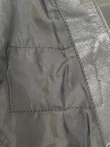 All State Leather Men's Single Panel Side Laced Motorcycle Vest w/pockets Size M - Picture 13 of 24