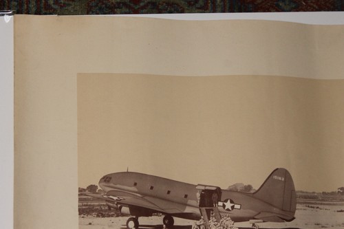 RARO Póster Original Segunda Guerra Mundial Era Curtiss Commando C46 Transporte de Carga Marina de los Estados Unidos   - Imagen 7 de 10
