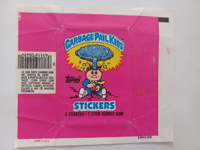 1985 TOPPS GARBAGE PAIL KIDS OS1 SERIES 1 GPK WAX PACK EMPTY WRAPPER