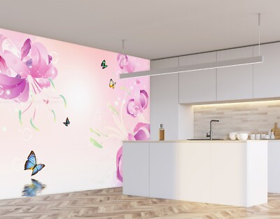 3D Purple Morning Glory O1587 Wallpaper Wall Murals Removable Wallpaper Sticker