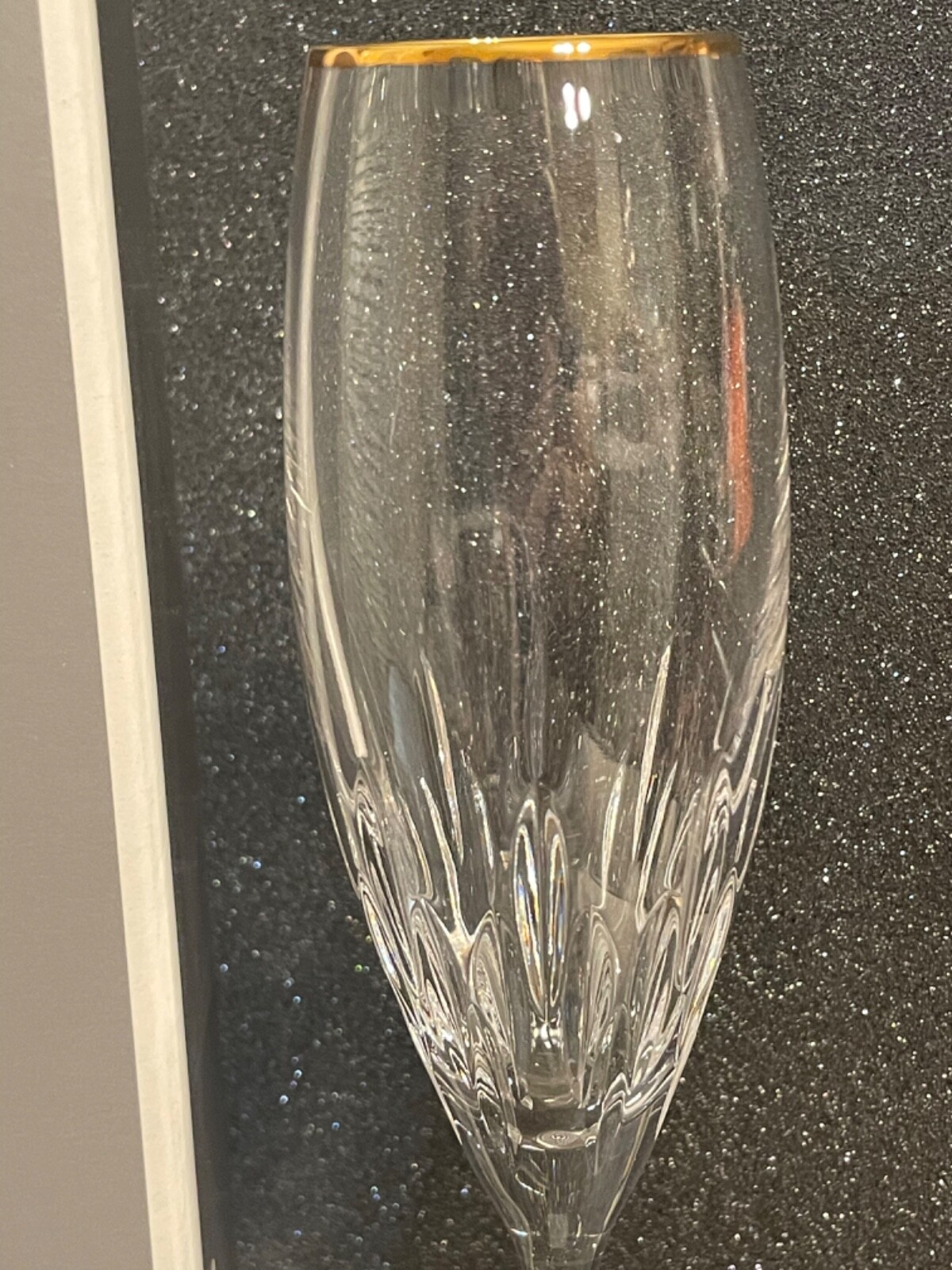 Wedgwood VERA WANG Duchesse GOLD Crystal CHAMPAGNE FLUTE (S) glass eBay