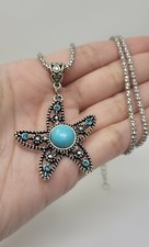 Beach Theme Starfish Pendant Necklace Charm Sea Star Necklace Star Fish Necklace