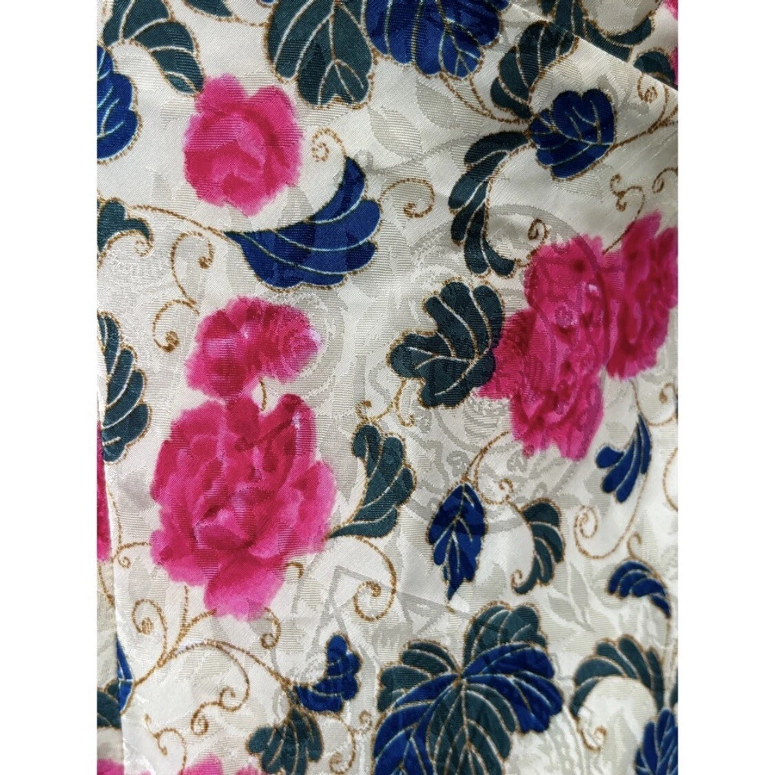 UNDERCOVER Maxi abito slip floreale vintage Victoria's Secret etichetta oro raso jacquard