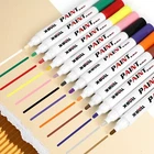 Paint Markers Pen Multicolor 12PCS Set Waterproof Permanent for Metal Tire Tread