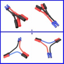 EC5 1 Female to 2 Male XT150 Series Parallel Harness Wire Lipo Battery Adapter