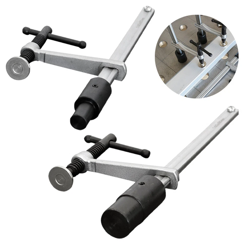 MARKENLOS Schweißtisch-Schraubzwinge Klemmzwinge Knebelgriff für 16/28mm Loch Schweißtisch
