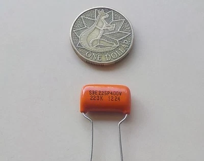 Genuine Sprague Orange Drop SBE 225P 223K Guitar Bass Cap Capacitor 0.022uf 400V