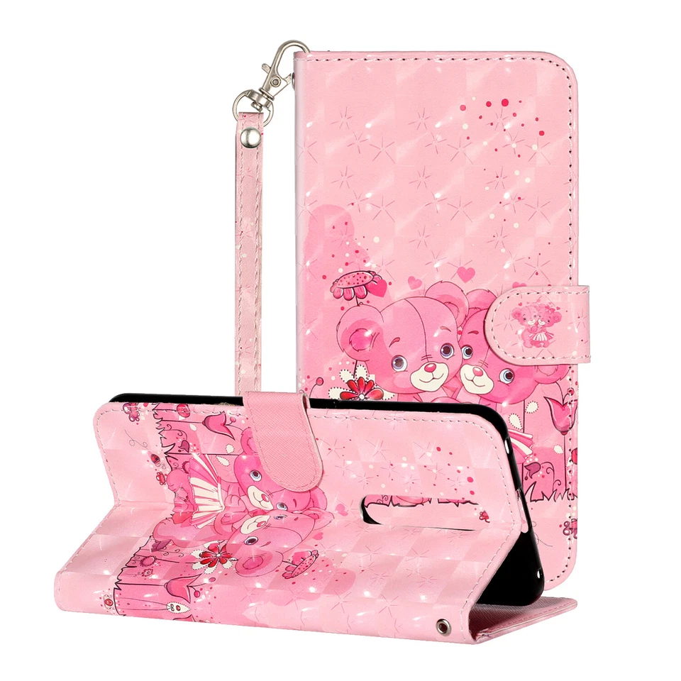 For Samsung S23 A73 A14 3D Deluxe PU Leather Flip Wallet Case Phone Case Cover - Image 4 of 4