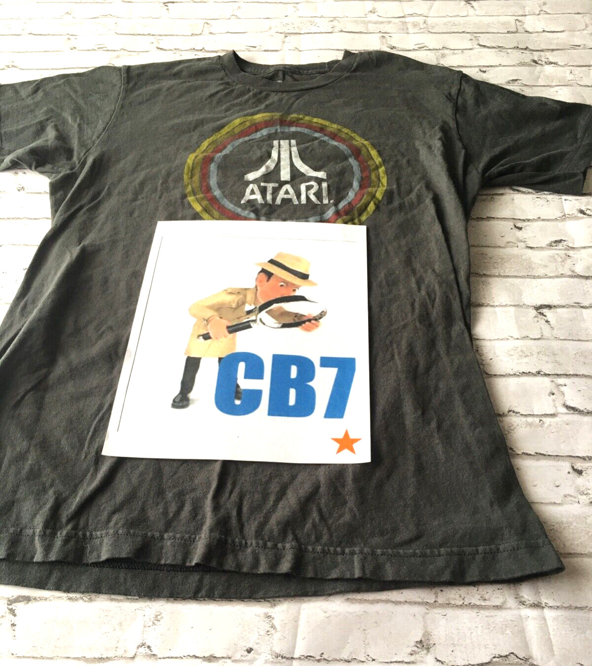 Medium Distressed Atari Gaming System Logo T-Shir… - image 4