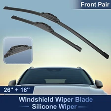 2pcs Front Silicone Windshield Wiper Blades for Honda CR-V 2017-2022 J / U Hook