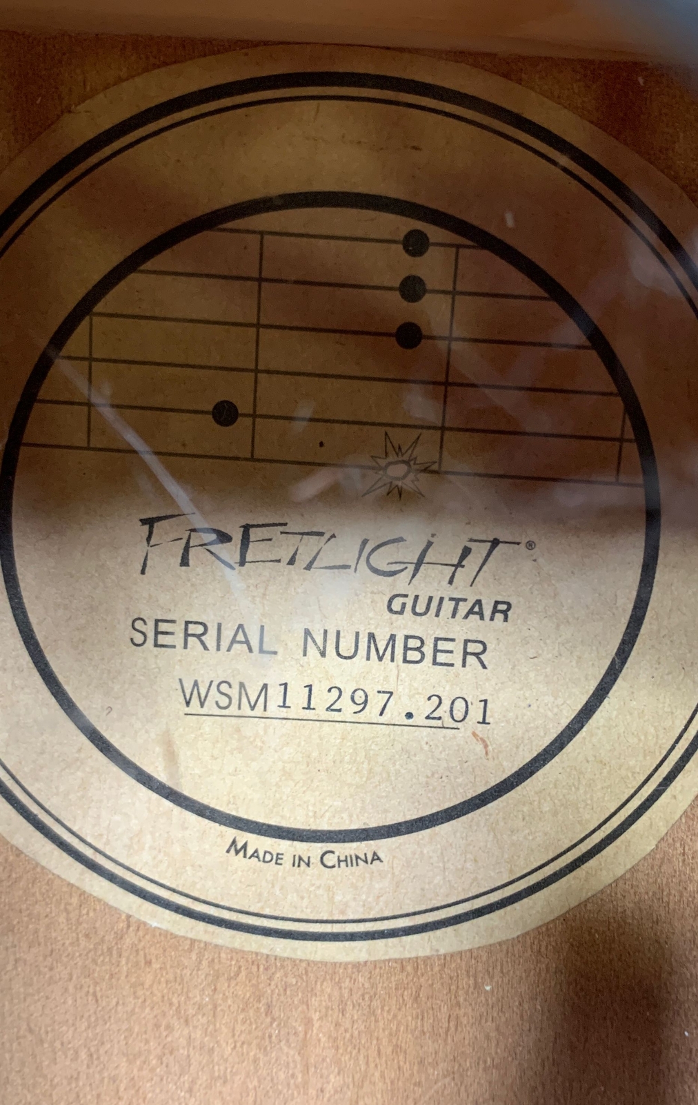 Fretlight AcousticElectric Guitar 6 String Musical Instrument Brown