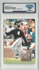 1996 Select FRANK THOMAS #196 Artist's Proof Checklist 💎 DSG 10 Gem Mint