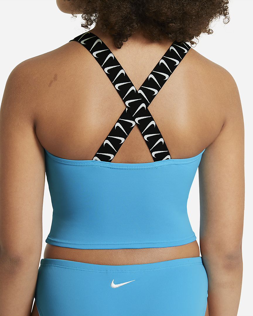 Nike Older Kids' (Girls') T-Crossback Midkini Swim Set. Nike LU