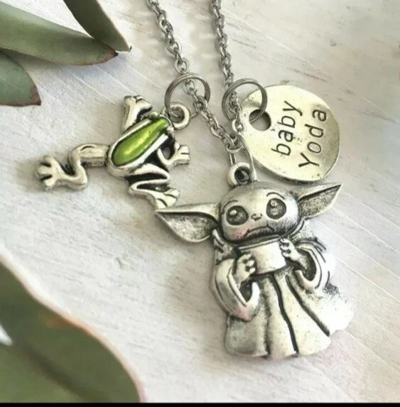 Baby Yoda Frog Necklace The Child Mandalorian Star Wars eBay