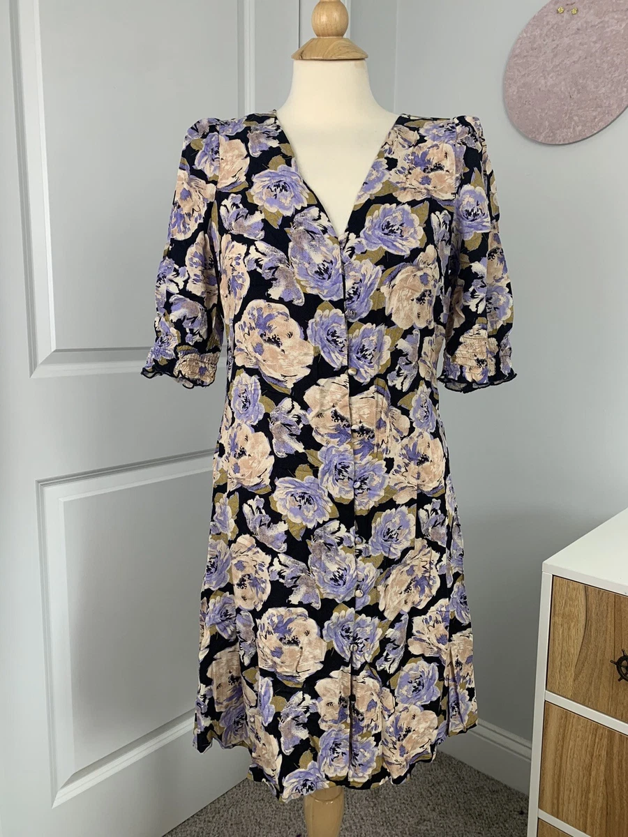 Vero moda black floral dress outlet