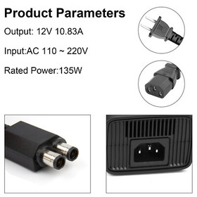 For Microsoft Xbox 360 Slim Power Supply Adapter Brick Charger Power Cord Cable