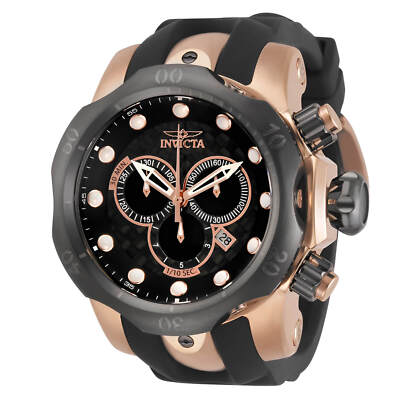 Invicta Men's Watch Reserve Venom Chronograph Quartz Two Tone Rubber Strap  0361