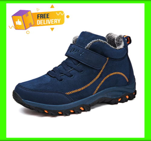 Botas De Trabajo Casual Impermeables Invierno Para Hombre Zapatos De Piel  Cálida | eBay