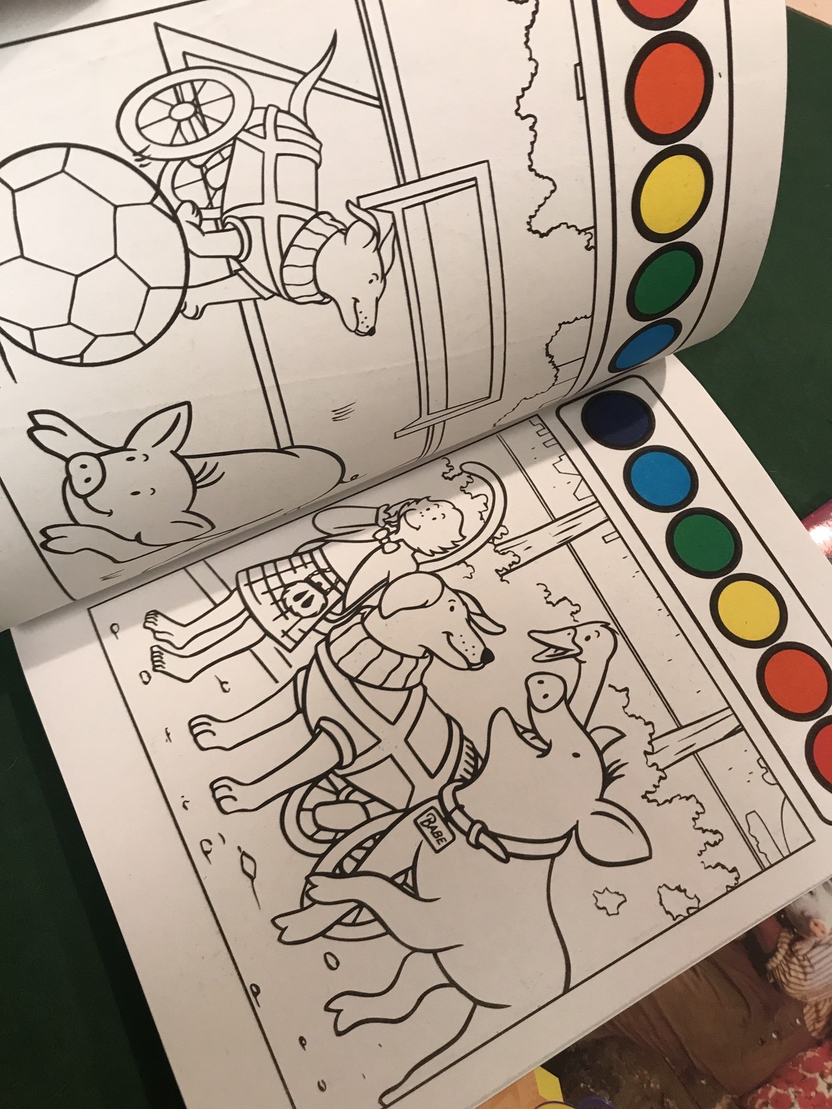 3 Babe Pig In The City Coloring/Activity, Paint W/water & Sticker Book ...