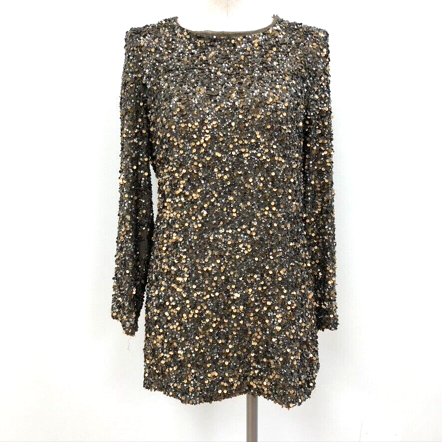 Young Fabulous & Broke Mini Sequin Dress Womens Medium Metallic Going Out Party | eBay Young Fabulous & Broke Mini Sequin Dress Womens Medium Metallic Going Out Party | eBay